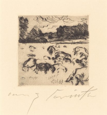 Grazing Sheep by Lovis Corinth