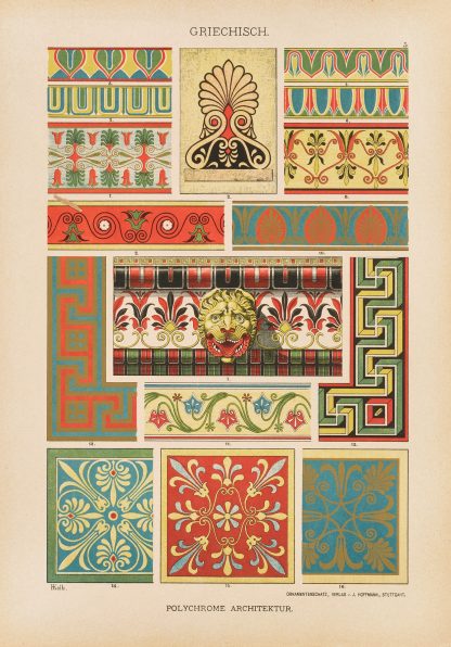 Griechisch – Polychrome Architektur by Heinrich Dolmetsch