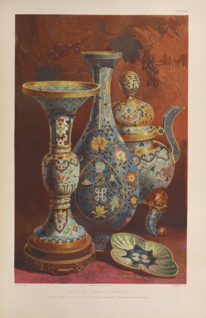 Group of Chinese enamels by Matthew Digby Wyatt