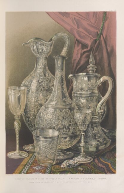 Group of objects in glass by Matthew Digby Wyatt