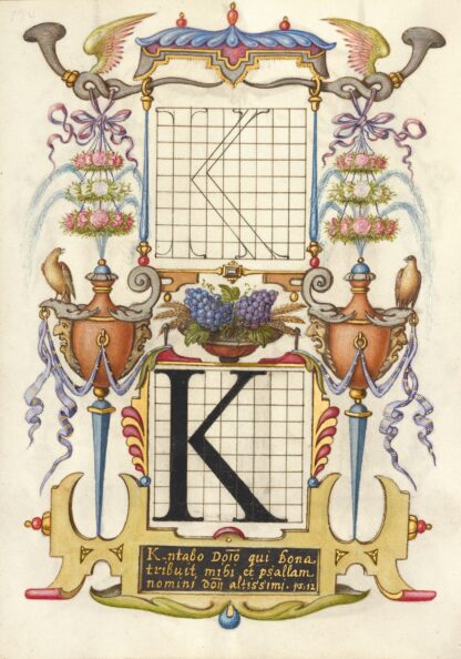 Guide for Constructing the Letter K by Joris Hoefnagel