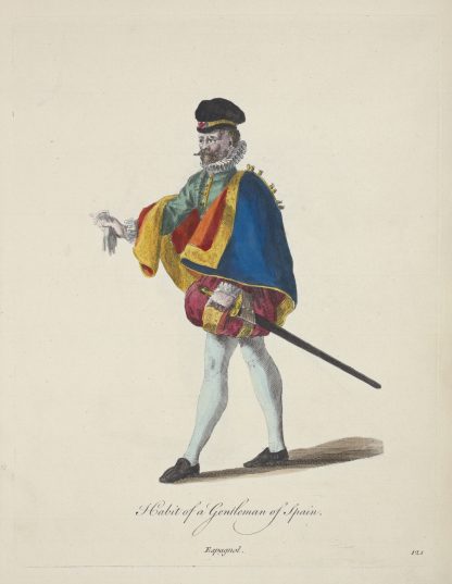 Habit of a gentleman of Spain. Espagnol. by Charles Grignion