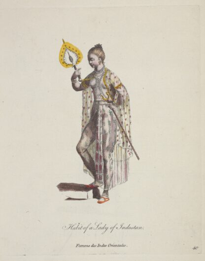 Habit of a lady of Indostan. Femme des Indes Orientales 3 by Charles Grignion