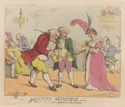 Hackney assembly. The Graces, the Graces, remember the Graces by Thomas Rowlandson