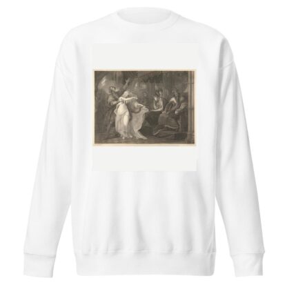 Hamlet; Act IV, Scene V, Elsinore — King, Queen, Laertes, Ophelia, etc. by Benjamin West Sweatshirt