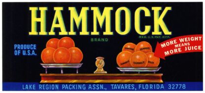 Hammock Brand Citrus Label by Anonymous
