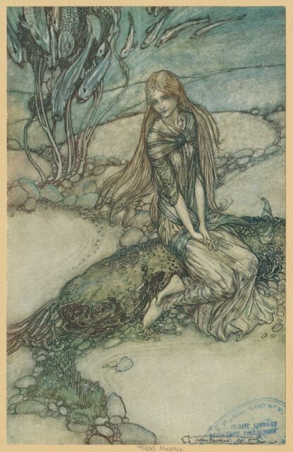 He could see Undine beneath the crystal vault by Arthur Rackham
