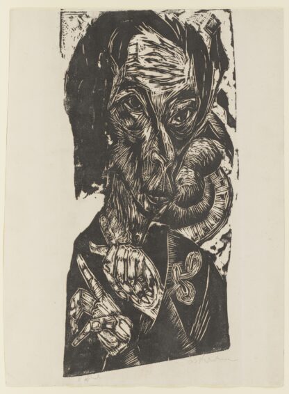 Head of a Sick Man by Ernst Ludwig Kirchner