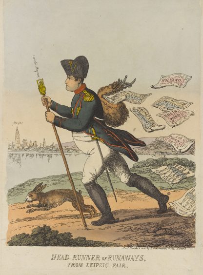 Head runner of runaways, from Leipzig Fair by Thomas Rowlandson