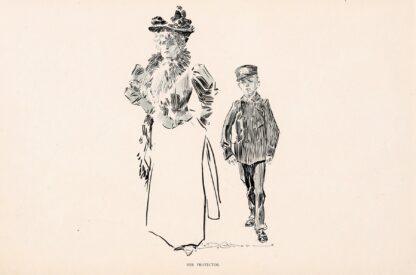 Her protector by Charles Dana Gibson