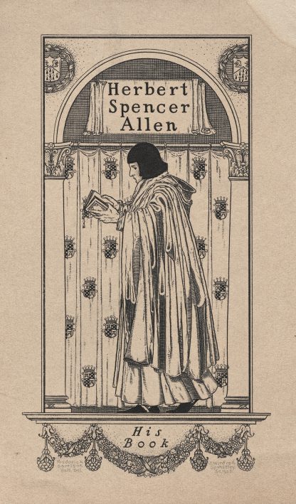 Herbert Spencer Allen, His Book inscribed by Frederick Garrison Hall