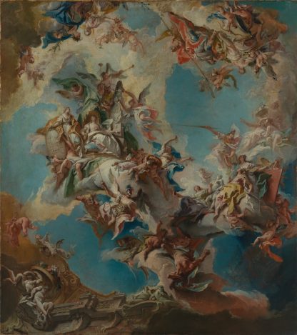 Hochherzigkeit, Freigebigkeit und die Künste by Carlo Carlone