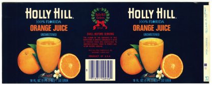 Holly Hill Orange Juice Orange Label by Anonymous