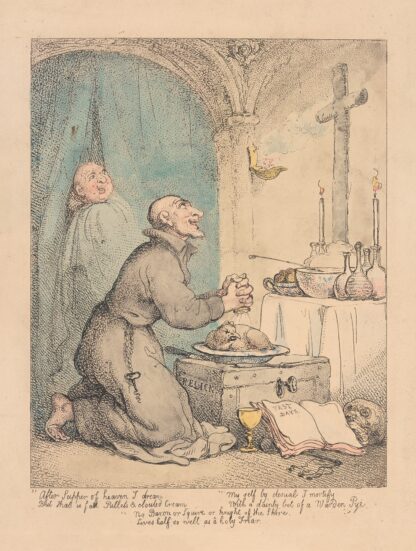 Holy Friar by Thomas Rowlandson