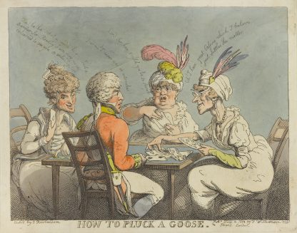 How to pluck a goose by Thomas Rowlandson