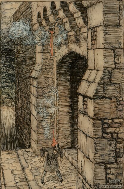 How You’d Frown Should a Ladleful Fall on Your Crown by Arthur Rackham