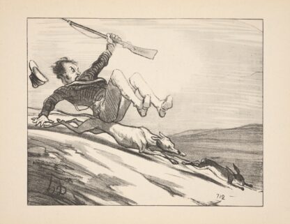 Hunting and fishing Pl.12 by Honoré Daumier