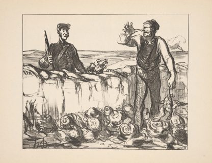 Hunting and fishing Pl.13 by Honoré Daumier