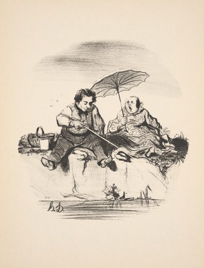 Hunting and fishing Pl.23 by Honoré Daumier