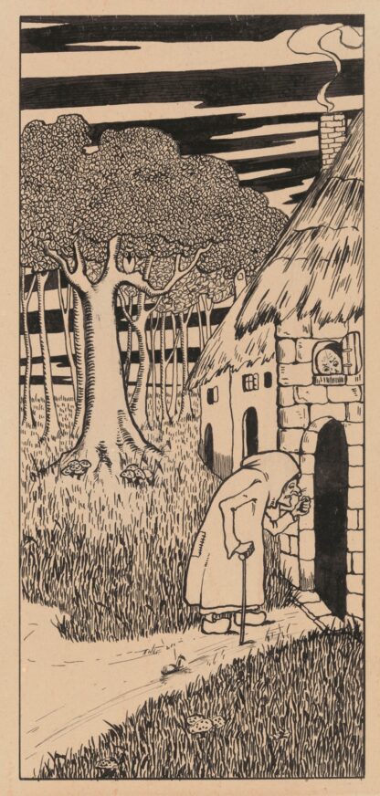 Illustration for ‘Adjendodderken en Anneken-Tooverheks’ by Karel Collens