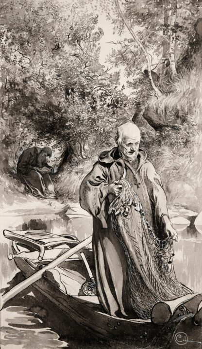Illustration to ‘Singoalla,The Wind Is My Lover’ by Viktor Rydberg by Carl Larsson
