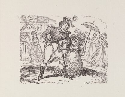 Illustrations for The Universal songster Pl.16 by George Cruikshank