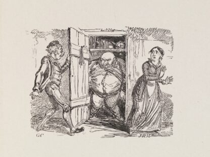 Illustrations for The Universal songster Pl.17 by George Cruikshank