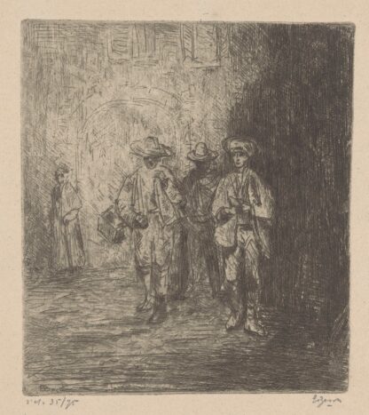In de straat Rome by Etienne Bosch