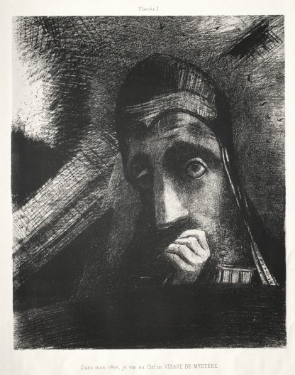 In My Dream I Saw in the Sky a Face of Mystery by Odilon Redon