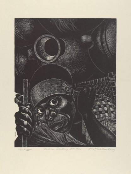 Indian Pottery Vendor by Fritz Eichenberg