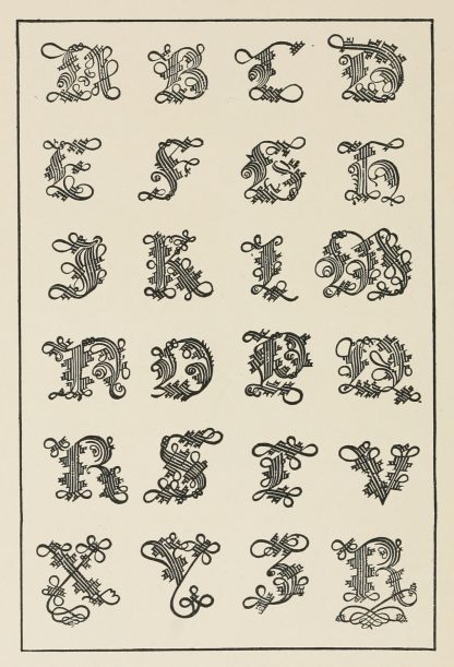 Italian Gothic Initials 3 by Frank Chouteau Brown