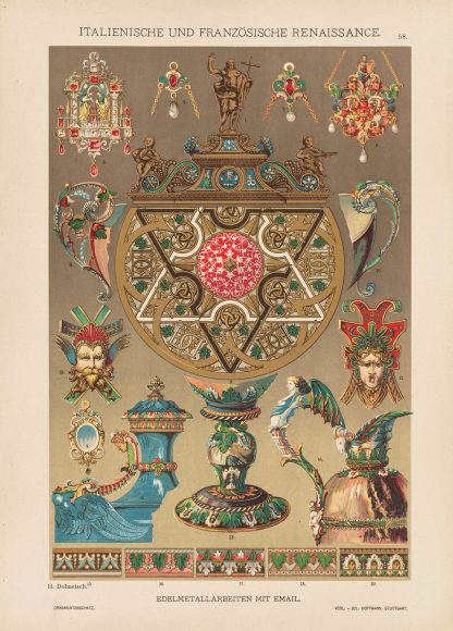 Italienische und Franzosische Renaissance – Edelmetallarbeiten mit Email by Heinrich Dolmetsch