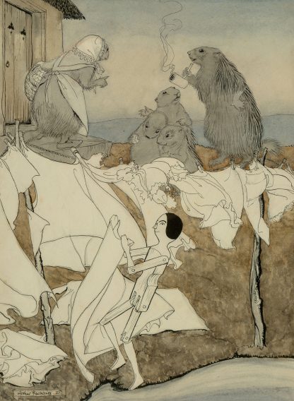 Jensina Proves a Born Housewife by Arthur Rackham
