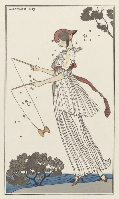 Robe de linon imprimé by George Barbier