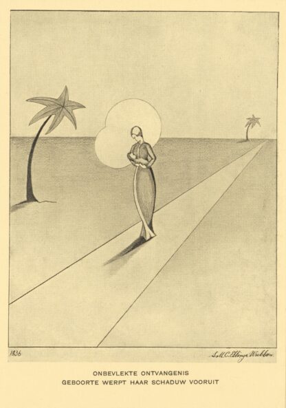 Kerstkaart voor 1936 by Anonymous