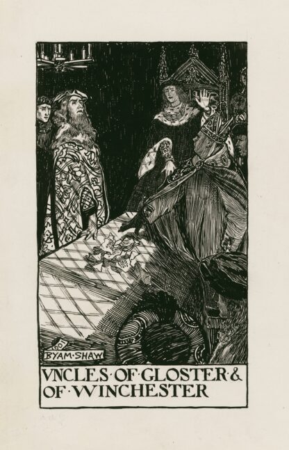 King Henry VI, part 1; Uncles of Gloster & of Winchester by Byam Shaw