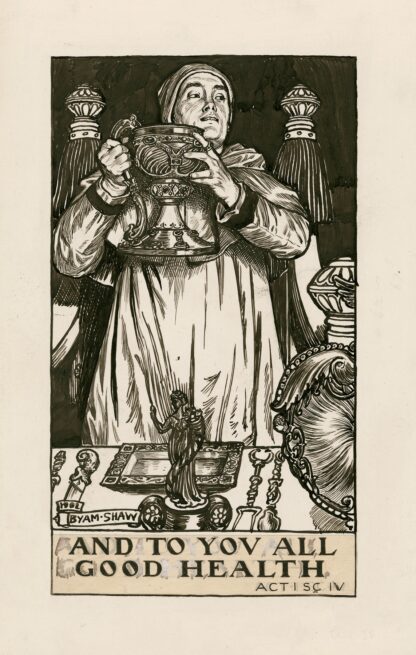 King Henry VIII; And to you all good health Act I Scene IV by Byam Shaw