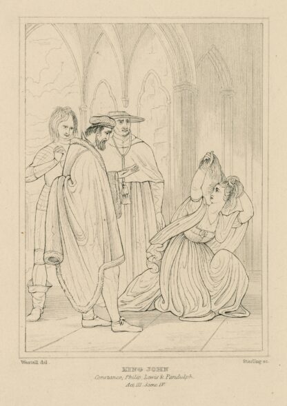 King John, Constance, Philip, Lewis & Pandolph by William Francis Starling