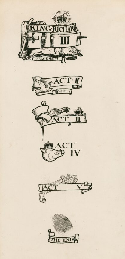 King Richard III; Headings by Byam Shaw