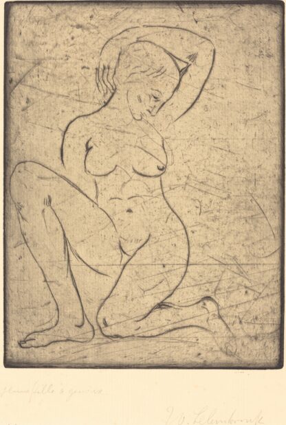 Kneeling, Small by Wilhelm Lehmbruck