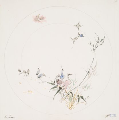 La lune. by Félix Bracquemond