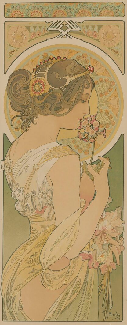 La Primevere by Alphonse Mucha
