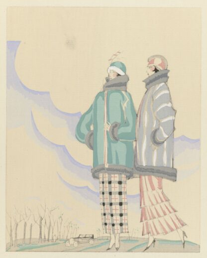 La promenade extra-muros ; Jaquettes en fourrure, de Max – A. Leroy by Charles Martin