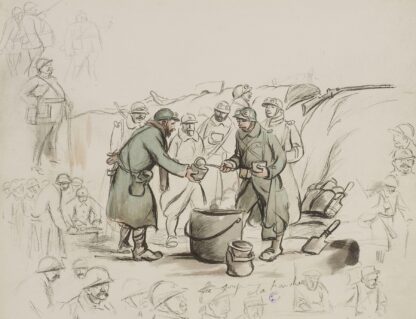 La soupe à la tranchée by Georges Goursat (Sem)