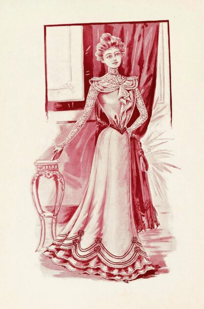 Ladies afternoon gown by Anonymous