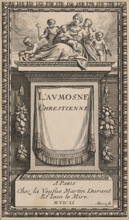 L’Aumosne Chrestienne by Abraham Bosse