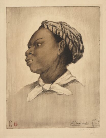 Laure, after Eva Gonzalès by Henri-Charles Guérard