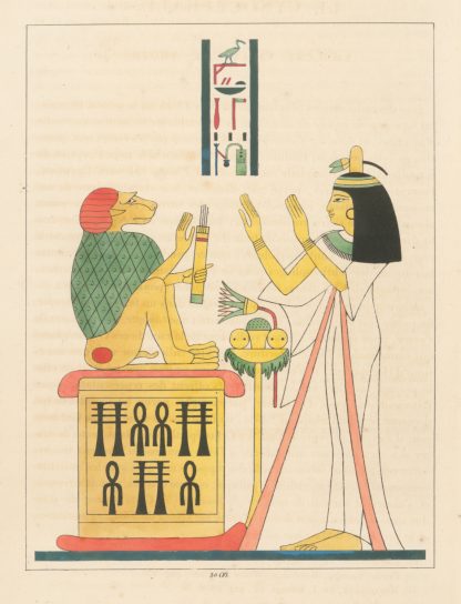 Le Cynocéphale, enblême vivant de Thoth. by Léon-Jean-Joseph Dubois