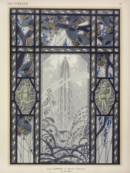 Le jet d’eau, au Pavillon du Vitrail by Jacques Gruber