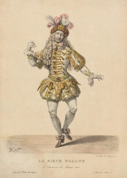 Le Sieur Ballon, 1er danseur de Louis XIV by Hippolyte Lecomte